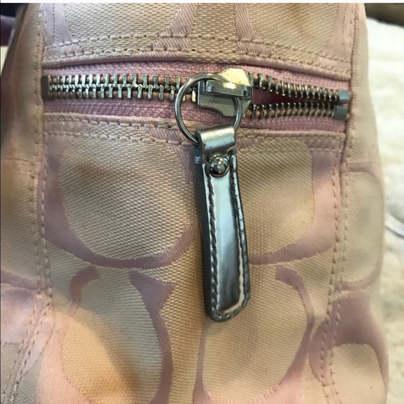 COACH Pink Canvas Handbag - Picture 8 of 9